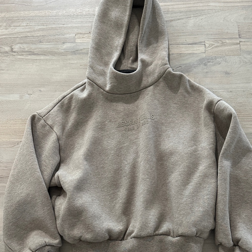 Essentials Kids Taupe Hoodie Sweater